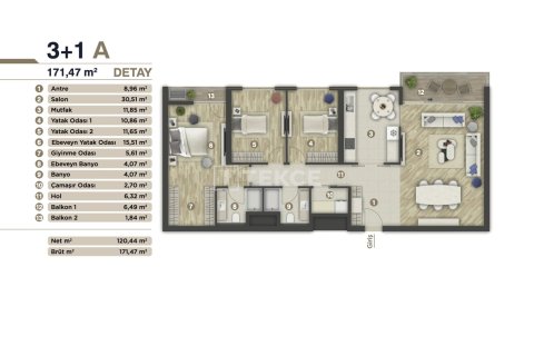 3+1 Apartment in Izmir, Turkey No. 14909 2