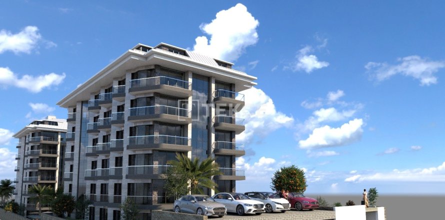 1+1 Apartment en Alanya, Turkey No. 14397