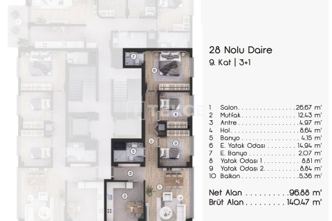 4+1 Appartement à Izmir, Turkey No. 20788 8