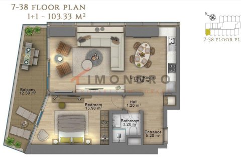 Studio Apartment in Sisli, Turkey No. 21608 20