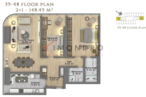 Apartamento tipo estudio Estudio en Sisli, Turkey No. 21608 28