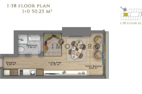 Apartamento tipo estudio Estudio en Sisli, Turkey No. 21608 19