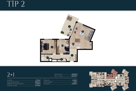 2+1 Apartment en Izmir, Turkey No. 17665 6