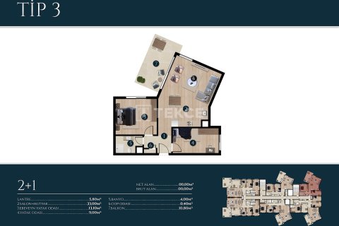 2+1 Apartment in Izmir, Turkey No. 17665 7