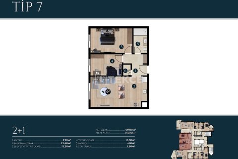 2+1 Apartment in Izmir, Turkey No. 17665 8