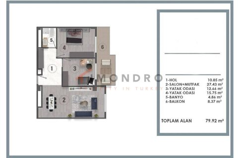 3+1 Apartment en Aksu, Turkey No. 17306 19