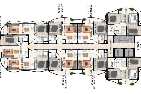 2 rooms Appartement à Alanya, Turkey No. 23776 26