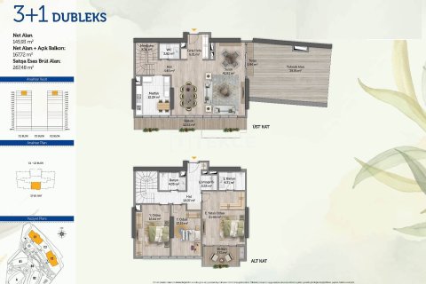 3+1 Apartment en Istanbul, Turkey No. 12251 20