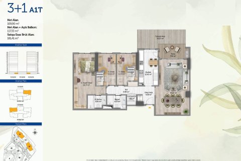 3+1 Apartment en Istanbul, Turkey No. 12251 19