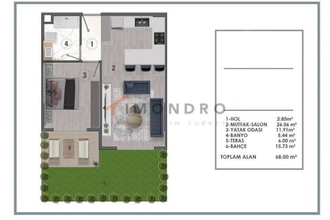 2+1 Apartment in Aksu, Turkey No. 17334 22