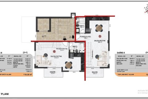 2+1 Penthouse à Alanya, Turkey No. 21063 29