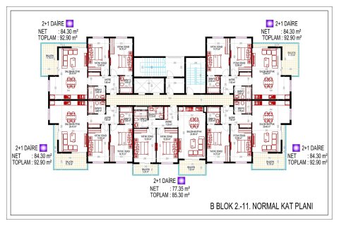 2+1 Apartment in Alanya, Turkey No. 10925 12