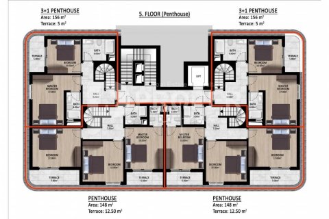 4 rooms Appartement à Alanya, Turkey No. 12143 2