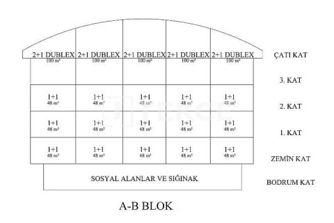 Квартира 1+1 в Аланья, Турция №14703 11