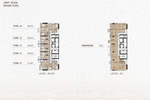 2 dormitorios Condominio  en Jomtien Beach, Thailand No. 1190 11