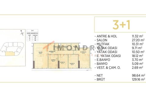 Квартира 2+1 в Кадыкёй, Турция №17943 11