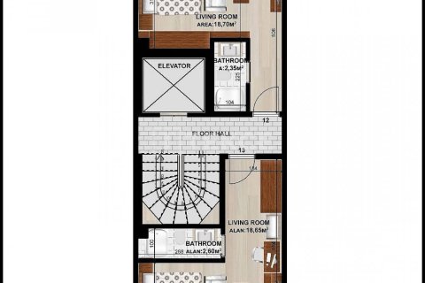 1+1 Apartment in Istanbul, Turkey No. 75765 3