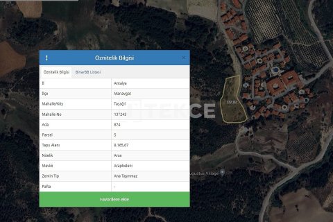 Земельный участок 10816м² в Манавгат, Турция №15963 3