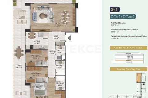 1+1 Apartment in Istanbul, Turkey No. 22073 22