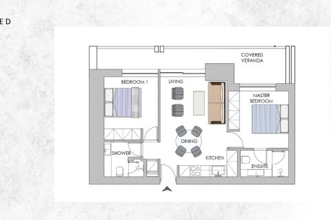 Квартира с 2 спальнями в Мосхатон, Греция №54703 1