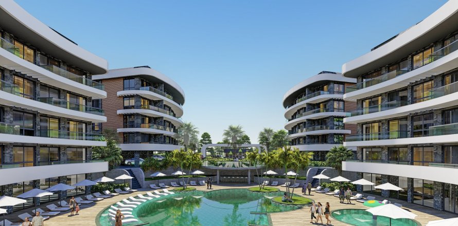 1+1 Apartment en Oba, Turkey No. 13500