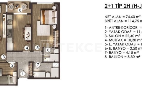 4+1 Apartment in Istanbul, Turkey No. 21057 21