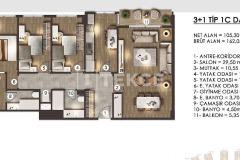 4+1 Apartment in Istanbul, Turkey No. 21057 26