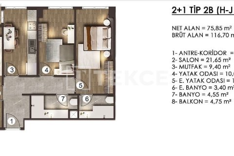 4+1 Apartment en Istanbul, Turkey No. 21057 20