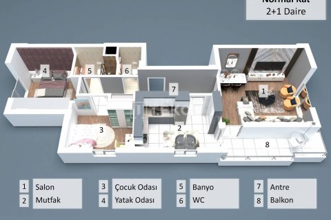 2+1 Apartment en Antalya, Turkey No. 11041 12