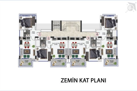 3+1 Appartement à Alanya, Turkey No. 15187 23