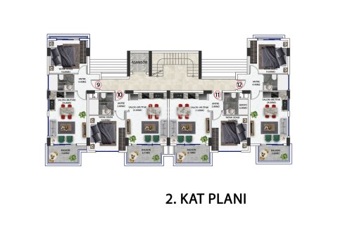 3+1 Apartment in Alanya, Turkey No. 15187 19