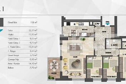 4+1 Apartment en Istanbul, Turkey No. 16648 15