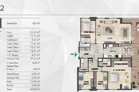 4+1 Apartment in Istanbul, Turkey No. 16648 20