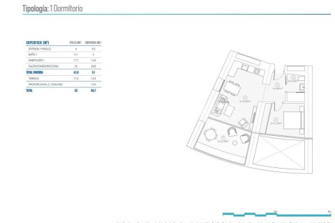 Квартира с 2 спальнями в Бенидорм, Испания №26650 3