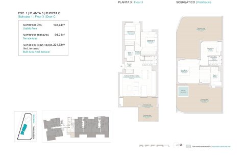 3 dormitorios Penthouse en Villajoyosa, Spain No. 26608 4