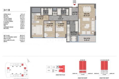 3+1 Appartement à Istanbul, Turkey No. 14209 6