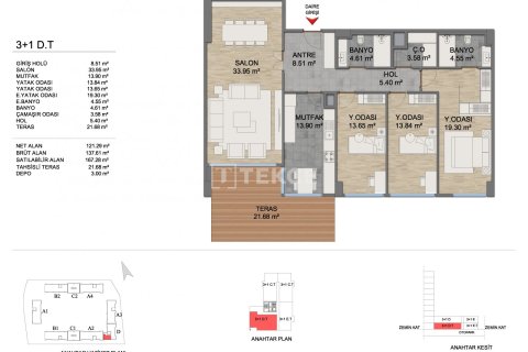 3+1 Apartment en Istanbul, Turkey No. 14209 4