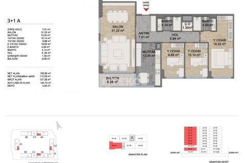 3+1 Apartment en Istanbul, Turkey No. 14209 7