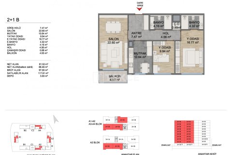 3+1 Appartement à Istanbul, Turkey No. 14209 11