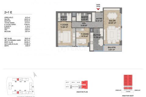 3+1 Apartment in Istanbul, Turkey No. 14209 8