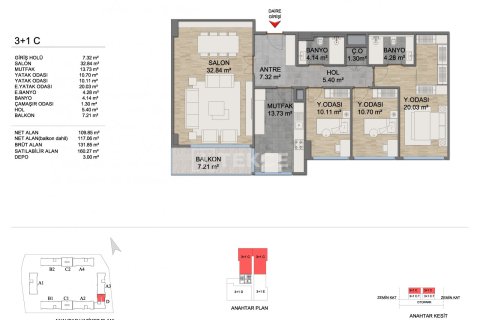 3+1 Apartment en Istanbul, Turkey No. 14209 5