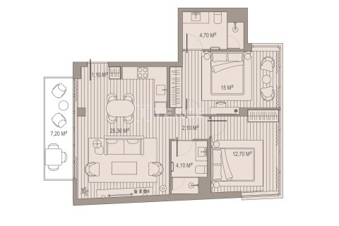 1+1 Apartment in Istanbul, Turkey No. 11968 9