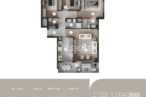 3+1 Apartment en Izmir, Turkey No. 20693 27