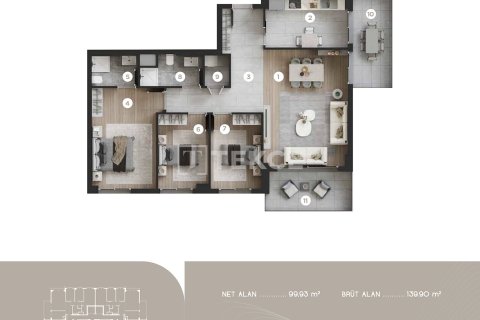 3+1 Apartment en Izmir, Turkey No. 20693 28