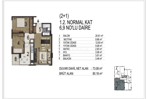 3+1 Apartment in Istanbul, Turkey No. 15128 6