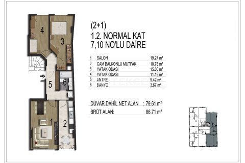 3+1 Appartement à Istanbul, Turkey No. 15128 7