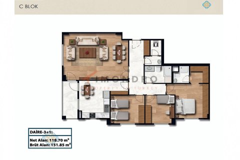 3+1 Appartement à Zeytinburnu, Turkey No. 17118 2