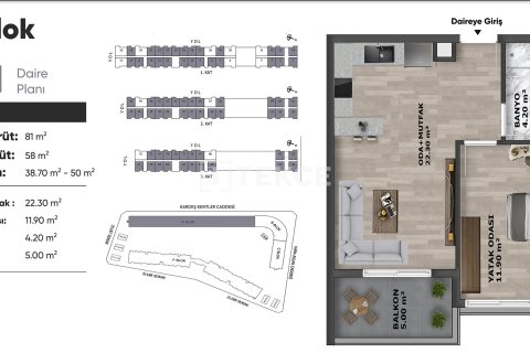 2+1 Apartment in Aksu, Turkey No. 20922 10