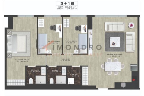 3+1 Apartment en Kadikoy, Turkey No. 21441 20