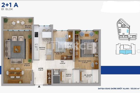 3+1 Apartment en Istanbul, Turkey No. 11238 30